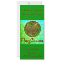 Christmas Dove rack cards