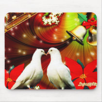 Christmas Doves mousepads