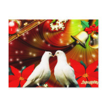 Christmas Doves postcards