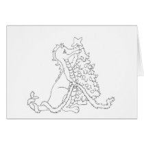 Christmas Dragon 2 cards by BeMusedArt Christmas Dragon 2 cards
