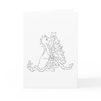 Christmas Dragon 2 cards by BeMusedArt Christmas Dragon 2 cards
