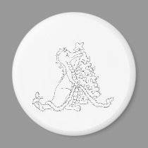 Christmas Dragon 2 magnets