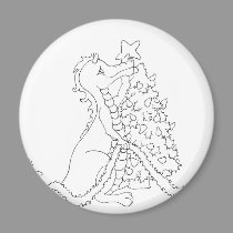 Christmas Dragon 2 magnets