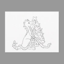 Christmas Dragon 2 postcards