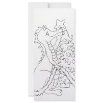 Christmas Dragon 2 rack cards by BeMusedArt Christmas Dragon 2 rack cards