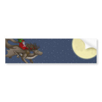 Christmas Dragon Bumper Sticker bumper stickers