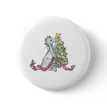 Christmas Dragon buttons by BeMusedArt Christmas Dragon buttons