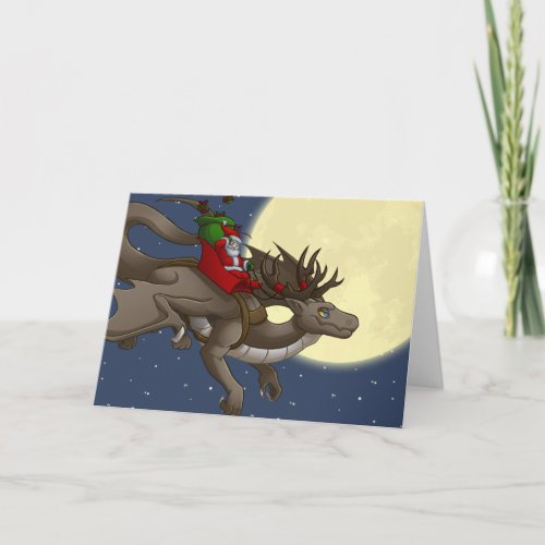 Christmas Dragon Greeting Card card