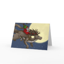 Christmas Dragon Greeting Card
