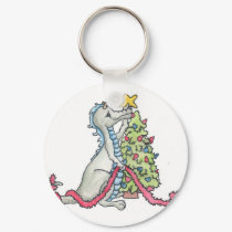 Christmas Dragon keychains by BeMusedArt Christmas Dragon keychains