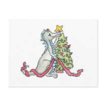 Christmas Dragon postcards by BeMusedArt Christmas Dragon postcards