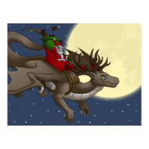 Christmas Dragon Poster posters