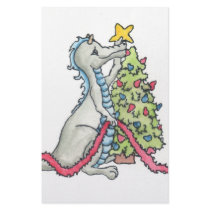Christmas Dragon stationery by BeMusedArt Christmas Dragon stationery