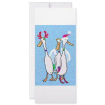 Christmas ducks party invitations by Annaart Christmas ducks party invitations