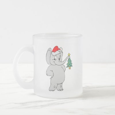 Christmas Elephant mugs