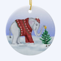 Christmas Elephant Ornament ornaments