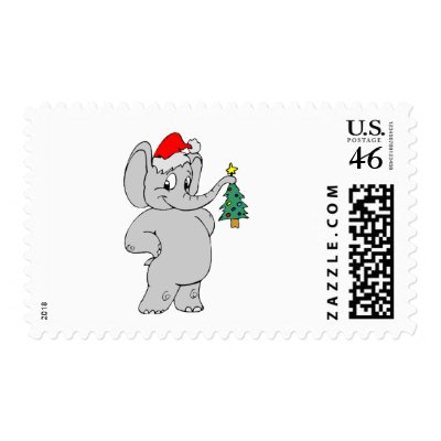 Christmas Elephant postage