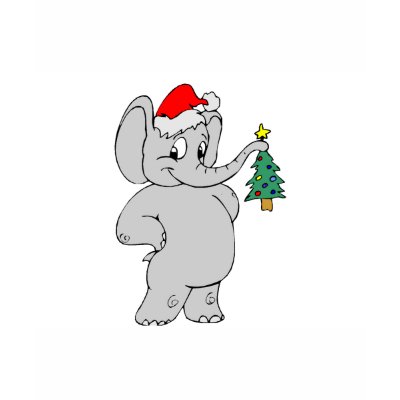 Christmas Elephant t-shirts