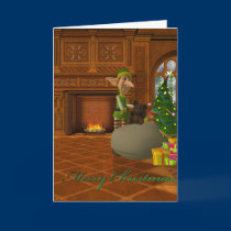 christmas Elf at work cards