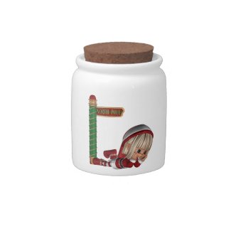 Christmas Elf Candy Jar