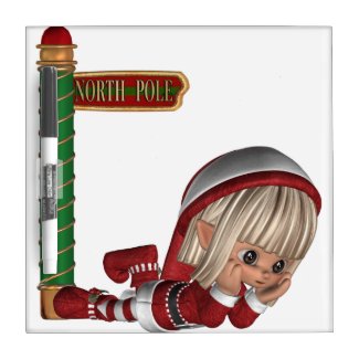 Christmas Elf Dry Erase Board