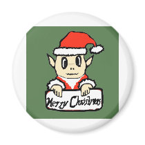 Christmas elf magnets by Scarlet_designs Christmas elf magnets