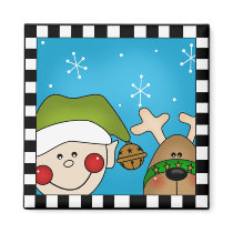 Christmas Elf magnets by holiday_tshirts Christmas Elf magnets