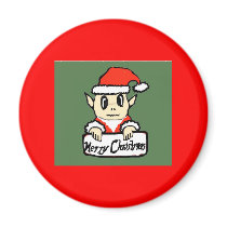 Christmas elf magnets by Scarlet_designs Christmas elf magnets
