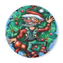 Christmas Elf magnets by FunGraphix Christmas Elf magnets