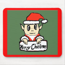 Christmas elf mousepads