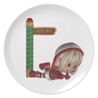 Christmas Elf Plate