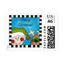 Christmas Elf postage stamps