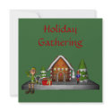 Christmas Elf Scene Holiday Party Invitation