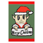 Christmas elf stationery paper