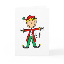 Christmas Elf Stick Figure Card