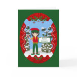 Christmas Elf with Candy Canes Card