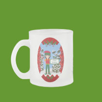 Christmas Elf with Candy Canes Mug by KirstenEdwards Christmas Elf with Candy Canes Mug