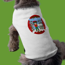 Christmas Elf with Candy Canes Pet Clothing pet clothing by KirstenEdwards Christmas Elf with Candy Canes Pet Clothing pet clothing
