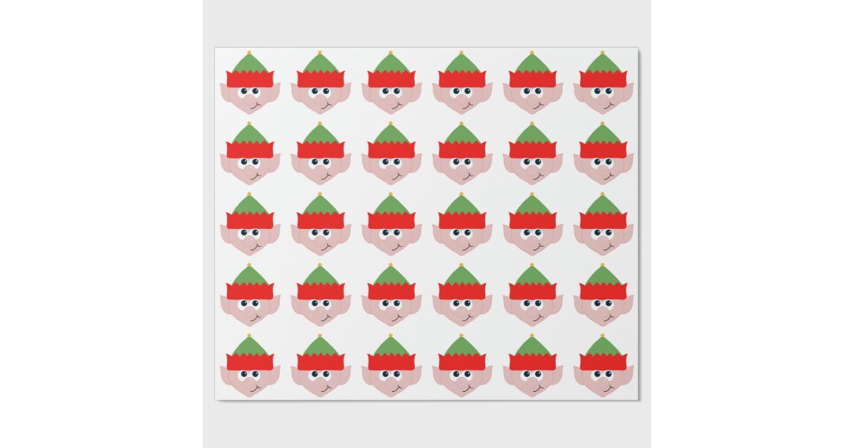 Christmas Elf Wrapping Paper Zazzle