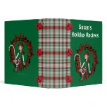 Christmas Elf Wreath Holiday Recipe Custom Binder