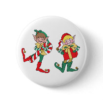 Christmas Elves buttons