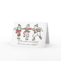 "Christmas Elves Dancing" Holiday Party Invitation cards
