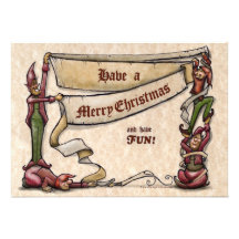 Christmas Elves Invitation