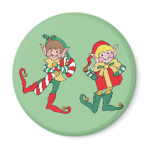 Christmas Elves magnets
