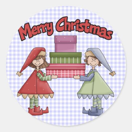 Christmas Elves Sticker