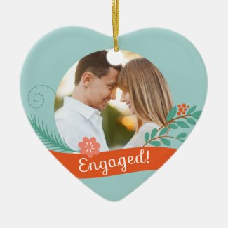 Christmas Engaged Photo Ornament