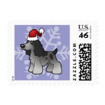 Christmas English Cocker Spaniel Stamp