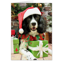 Christmas - English Springer Spaniel - Lucy Greeting Card