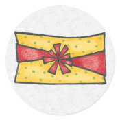 Christmas Envelope Sealer sticker