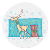 Christmas Envelope Sealer sticker